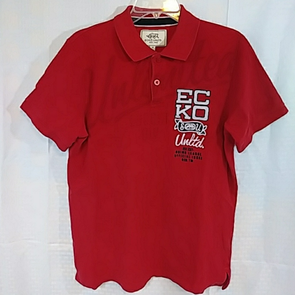 Ecko Unltd Men's Medium Red Polo